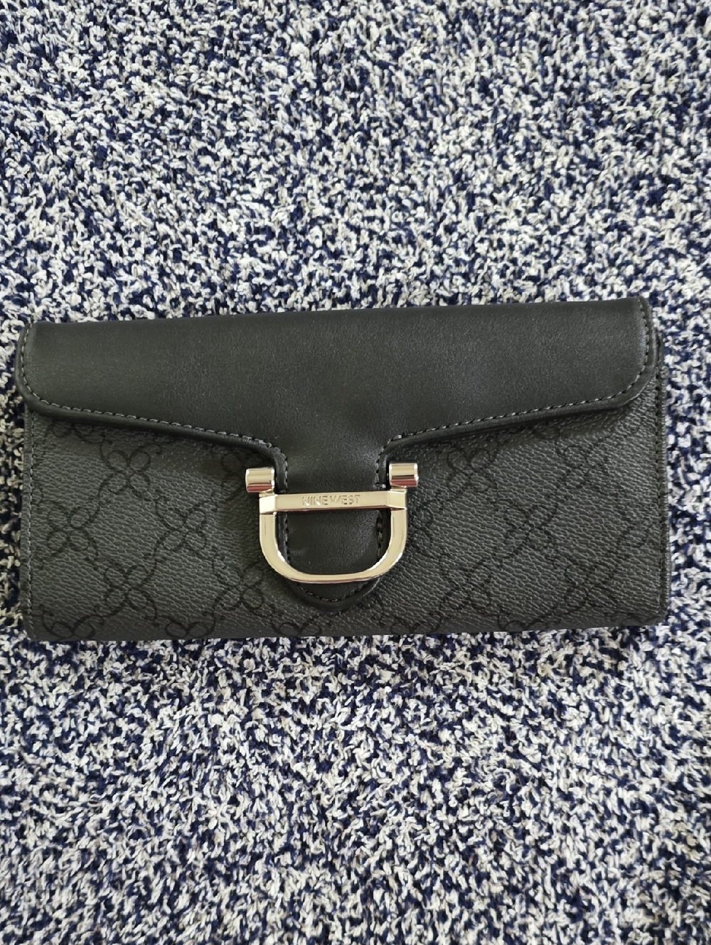 Nine West Black Signature Leather Wallet